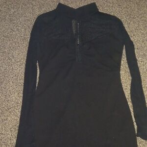 Lulu's Black Long Sleeve Dress
